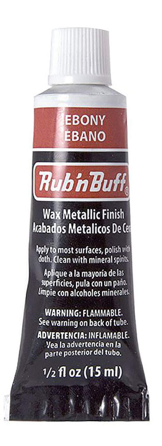 AMACO Rub n Buff Wax Metallic Finish - Rub n Buff Ebony 15ml Tube