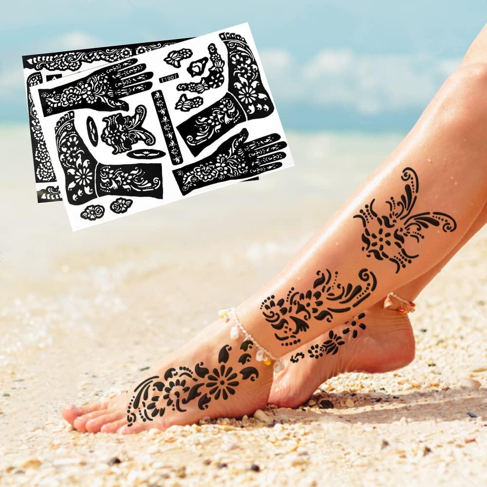 Moroccan Henna Tattoo On Foot Stock Photo - Download Image Now - Henna  Tattoo, Tattoo, Allegory Painting - iStock