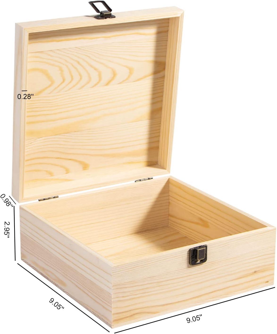 Wooden Storage Box with 5 compartments for Storing Gold Acid