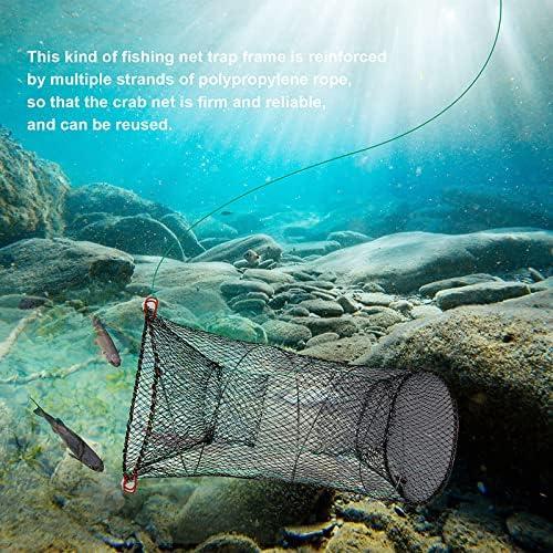 Nswdhy Fishing Bait Trap,2 Packs Crab Trap Minnow Trap Crawfish Trap  Lobster Shrimp Collapsible Cast Net Fishing Nets Portable Folded Fishing  Accessories