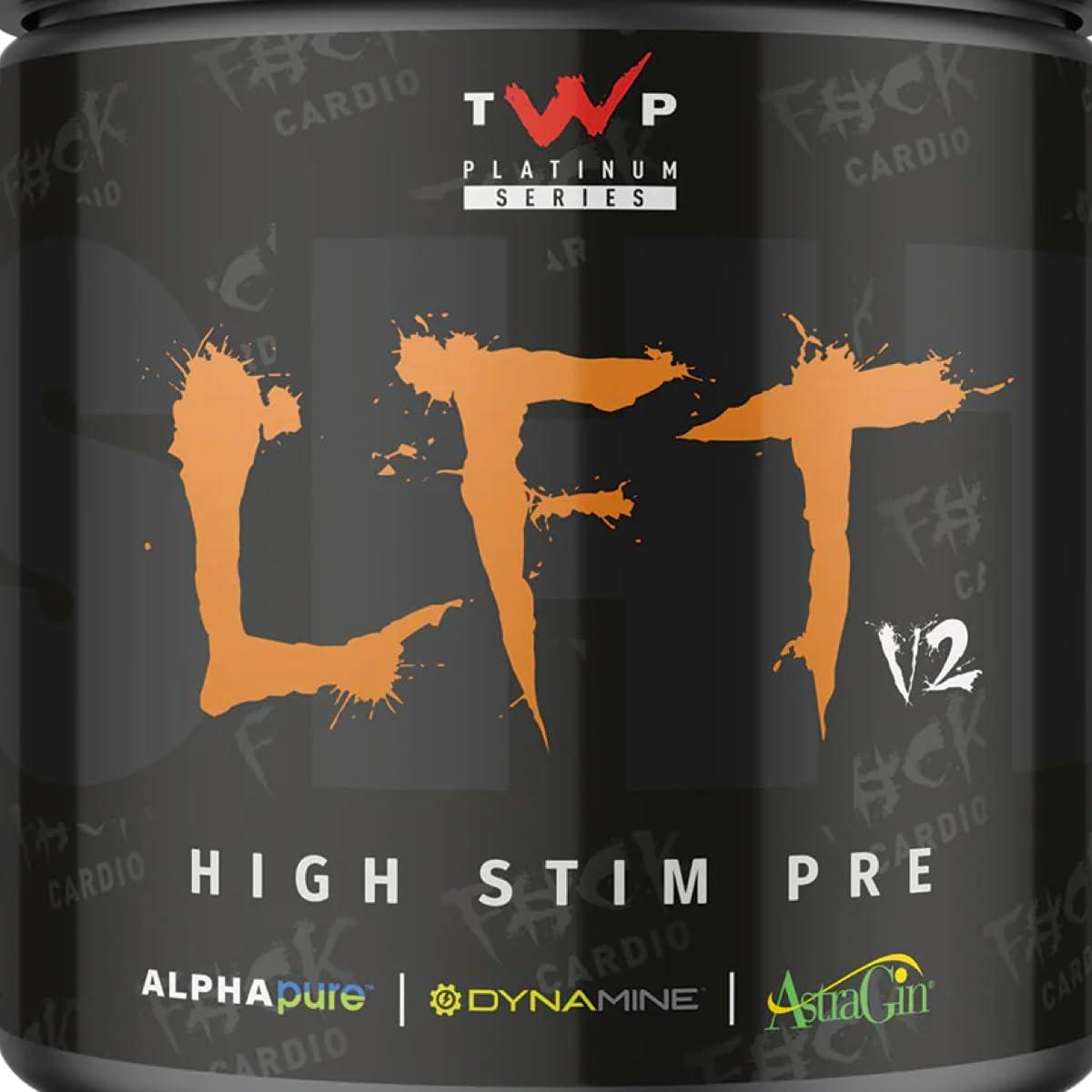 TWP Nutrition Platinum Series LFT V2 High Stim Strong Pre Workout 390g and  30 Servings 9 Great Flavours (Iron Thirst)
