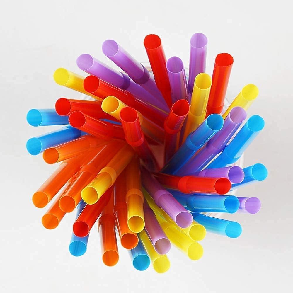 Colorful Extra Long Flexible Bendy Party Disposable Drinking