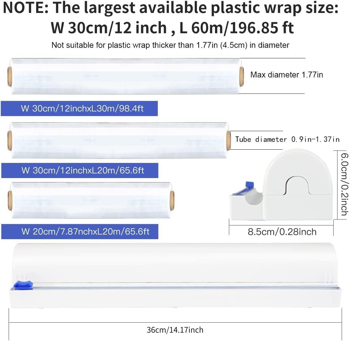Plastic Cling Wrap Refillable Plastic Wrap Dispenser with Slider