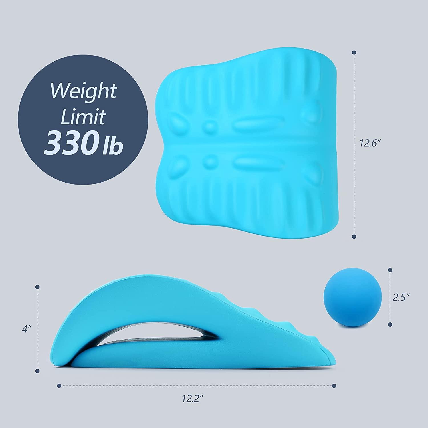 Back Stretcher Pillow - Dr. Approved For Back Pain Relief, Lumbar Support,  Herniated Disc, Sciatica Pain Relief, Posture Corrector, Spinal Stenosis