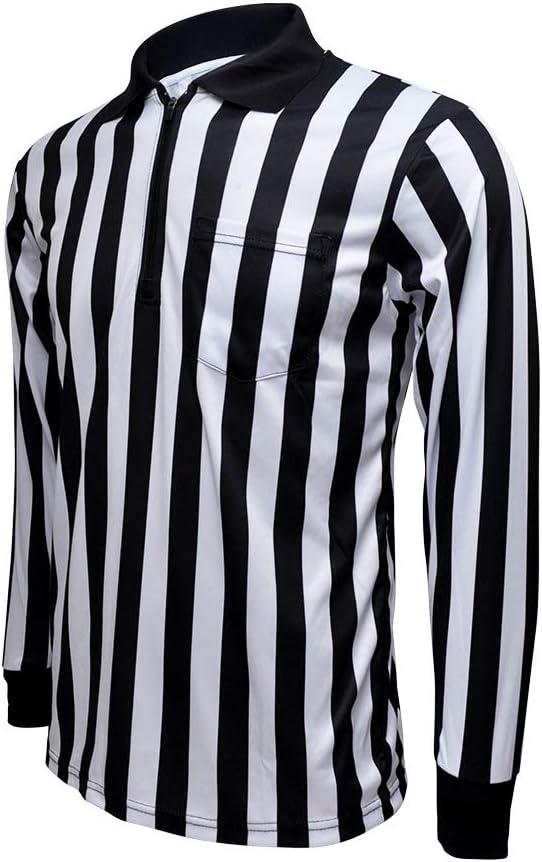 Toptie TOPTIE Basketball Referee Jersey, Officials Grey V-Neck Performance  Shirt with Black Pinstripes
