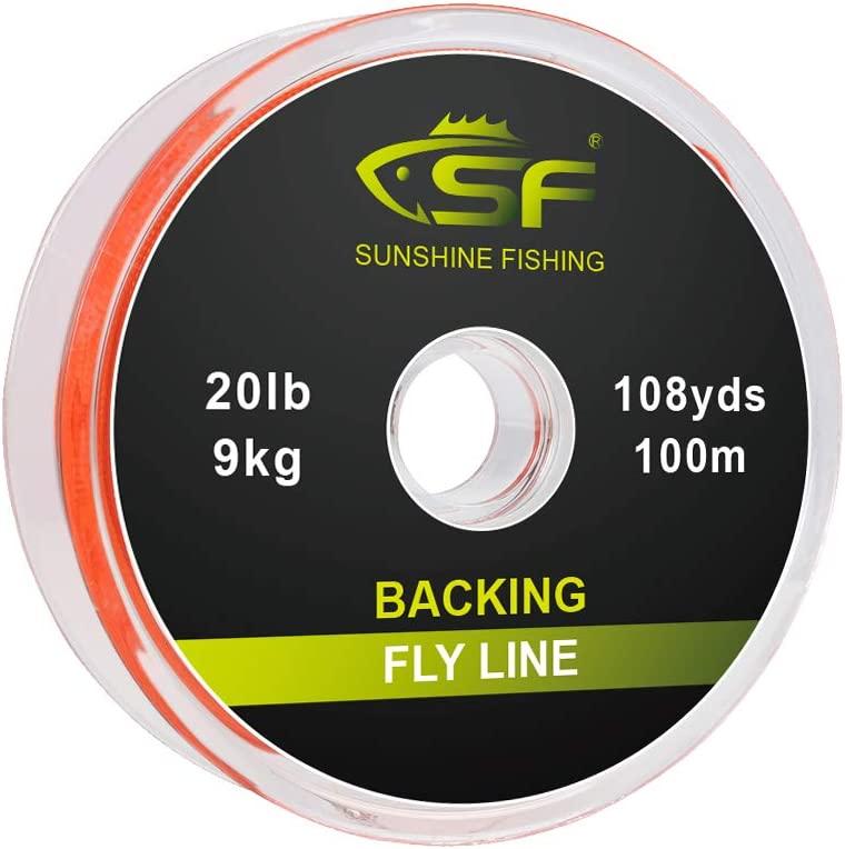100M 20LB Line Backing Fly Fishing Trout Nylon Line & Loop Orange Yellow  Braided - AliExpress