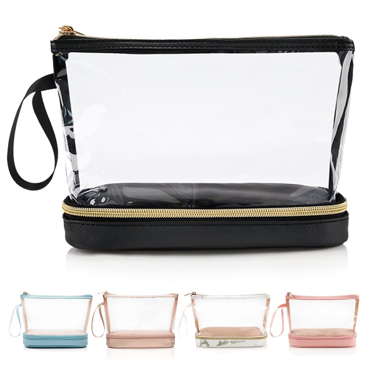 Travelwant Cosmetic Bags for Women Small Makeup Bag with Zipper Pu Leather Makeup  Pouch Makeup Bag for Purse Make Up Bag for Travelling - Walmart.com