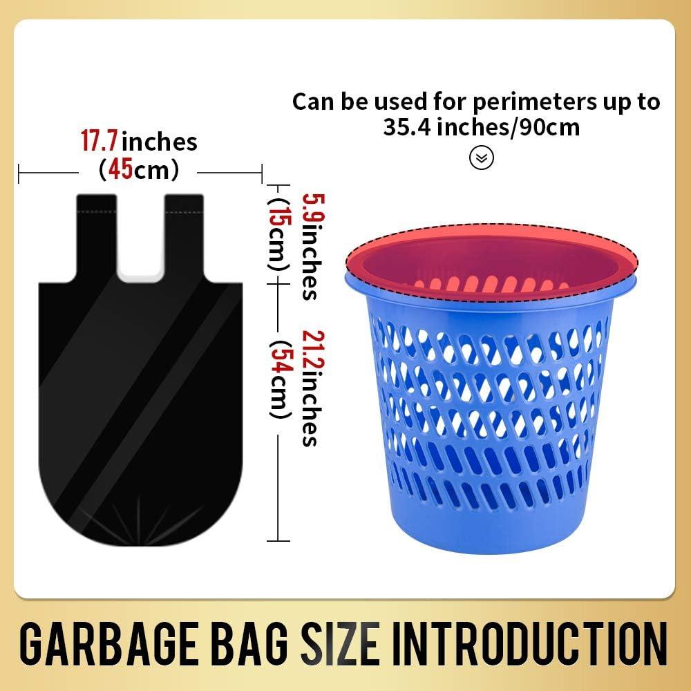 Small Trash Bags, 100 Counts Small Garbage Bags with Handle, Thicken Value  Pack Small Black Trash Bags 4 Gallon Trash Bag for Bathroom Kitchen Bedroom