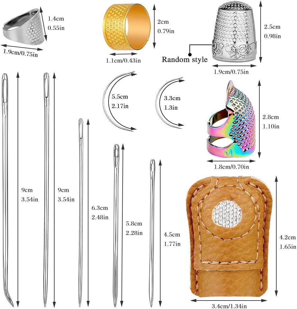 Sewing Thimble Finger Protector,dazzles Color Metal Thimbles For