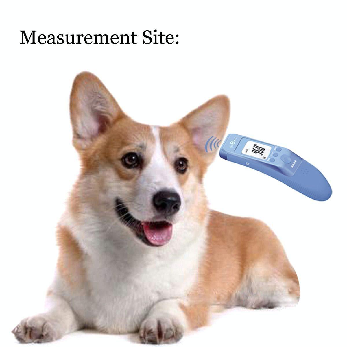 MINDPET-MED Fast Clinical Pet Thermometer for Dogs, Cats, Animals with 3  Switchable Modes (Body, Object Surface Temp,Room), Body Modes accurately  Measures pet Ear Temperature, C/F Switchable