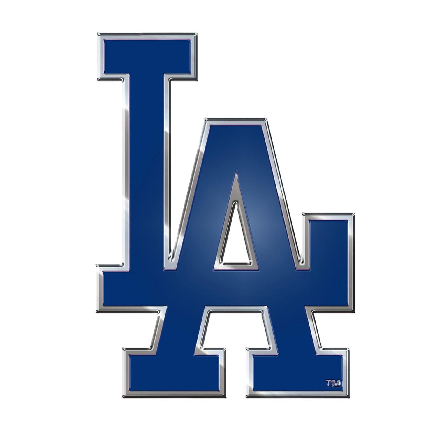 Team ProMark MLB - Los Angeles Dodgers Heavy Duty Aluminum Color Emblem, 4  x 3