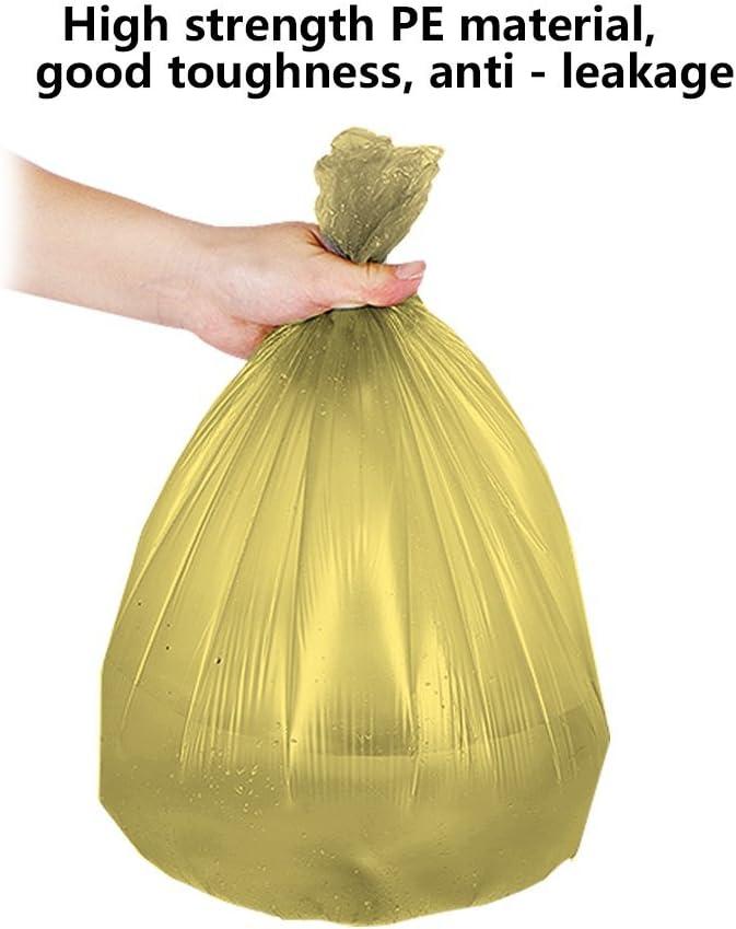 5 Rolls Small Trash Garbage Bags, 4 Gallon Strong Thin Material Disposable  Kitchen Garbage Bags, Durable Plastic Trash Bags for Office Home Bedroom  Garden Waste Bin, 100 Counts (Golden) – Built to