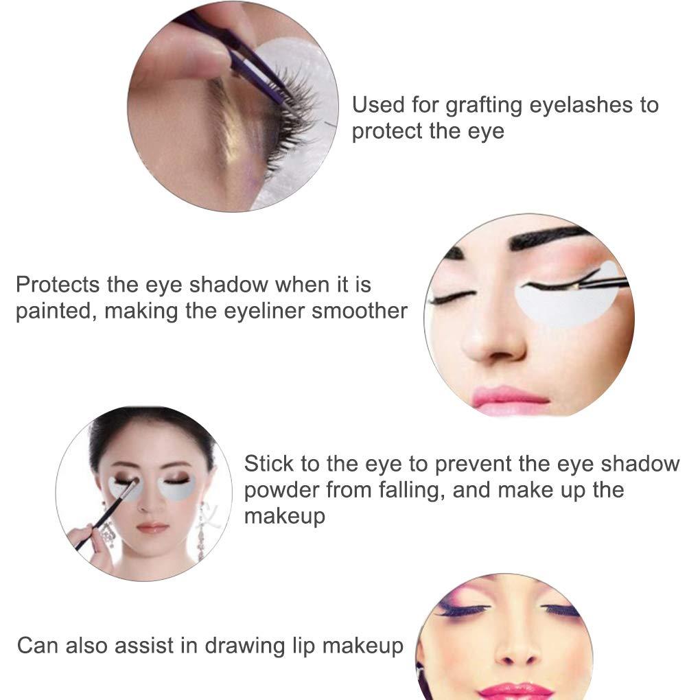 Shiusina Beauty Eyeshadow Shields Makeup Tape Supplies Professional Adhesive Under Eye Crease Eyeliner Stencil Stickers for False 100pc, Size: 6.7, White