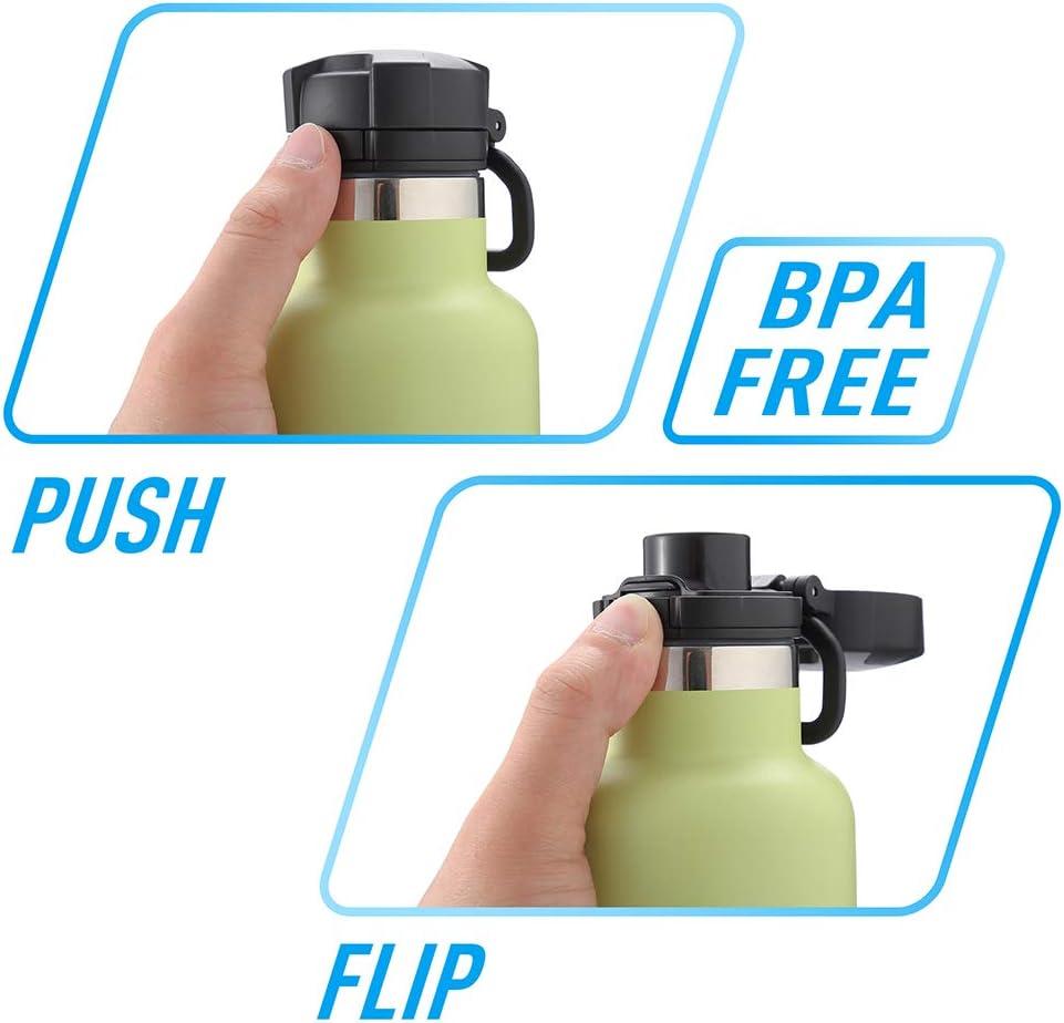 BOTTLE BOTTLE Flip Top Lid Replacement Cap for Hydro Flask 12 OZ, 18 OZ, 21  OZ, 24OZ Water Bottle Portable Carrying Loop Handle HydroFlask Lid