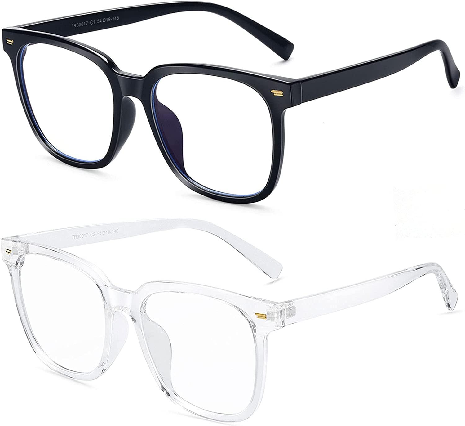 Anti Blue Half Frame Acetate Glasses Frames Women Men Optical Fashion  Computer Glasses, C2