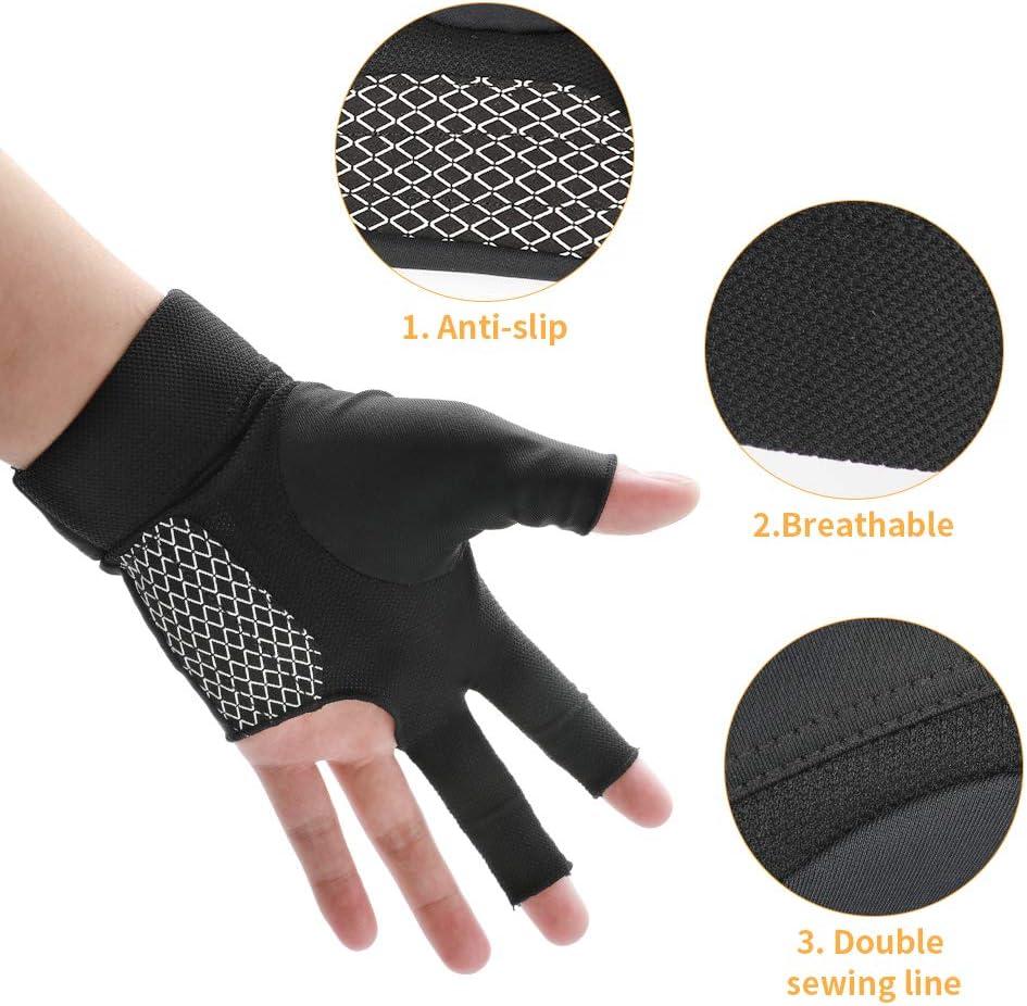 Anti slip Snooker Cue Glove Breathable 3 Finger Design For - Temu