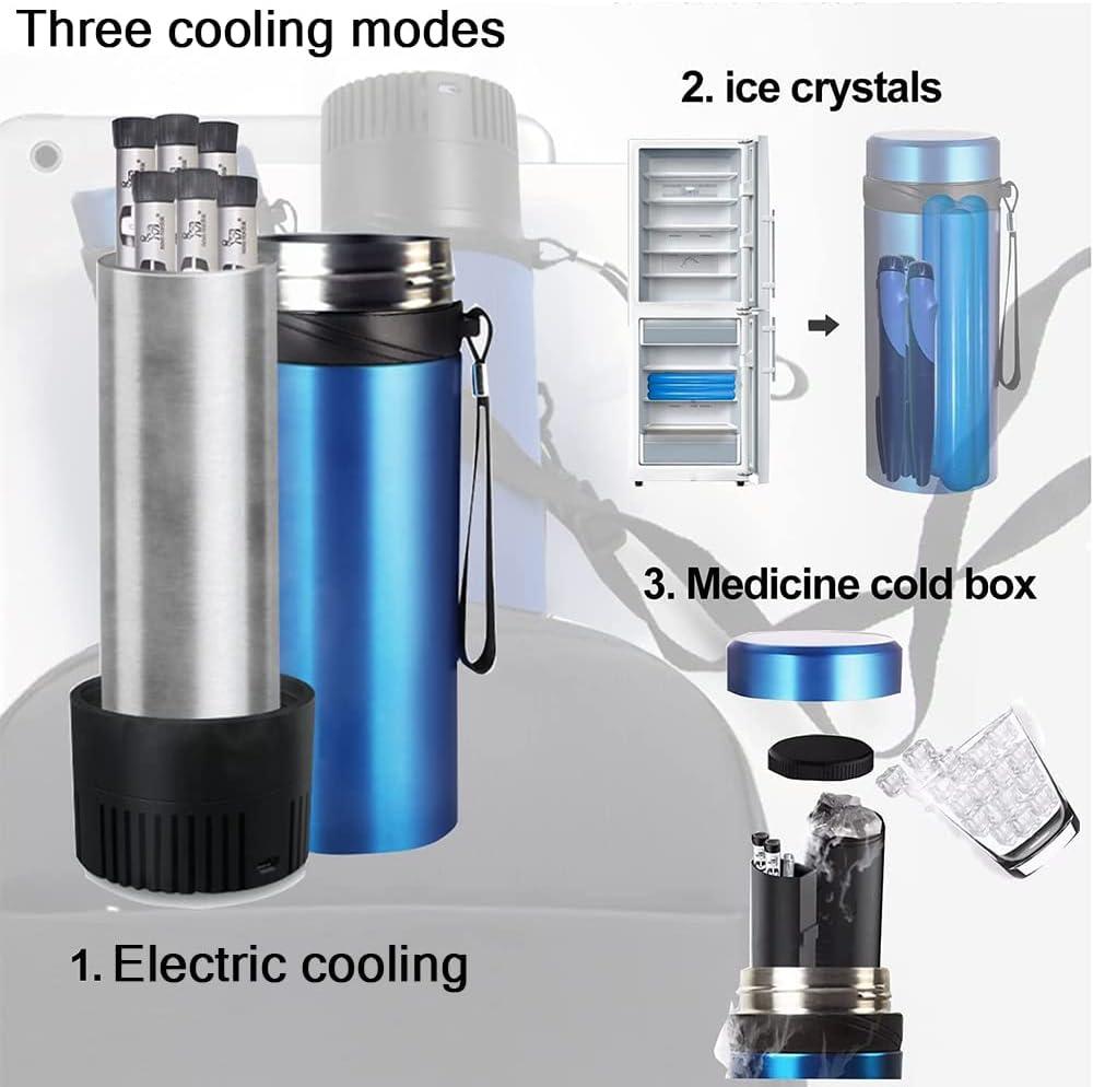ZCBYBT Medication Cooler Travel Case Keeps Fridge Temp 2-8 C Perfect  Medical Cooler for Diabetes Insulin bio-Pharmacy Eye Drop