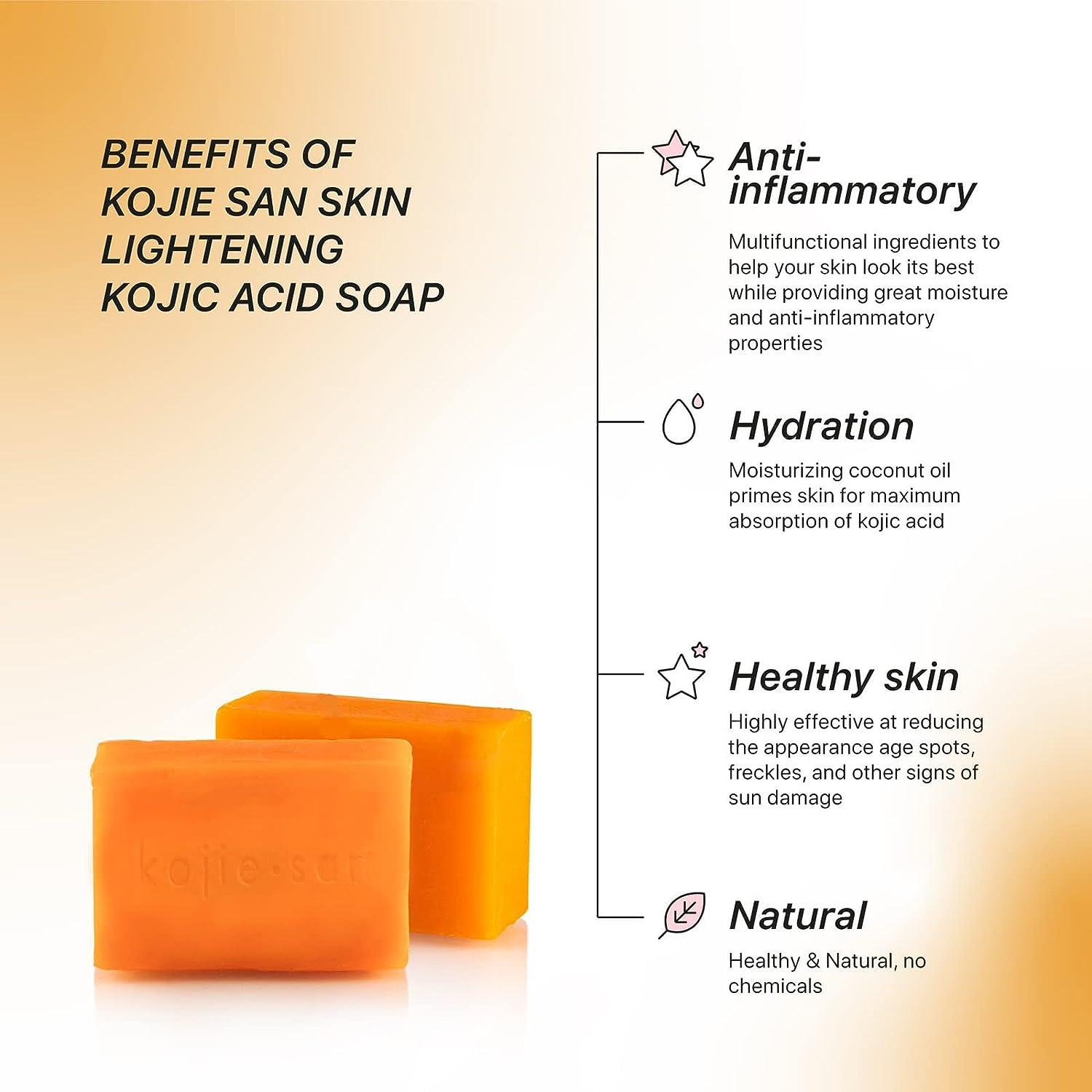 Kojie San, Skin Lightening Soap Kojie San, Skin Lightening (2 Soap Pieces,  135 g)