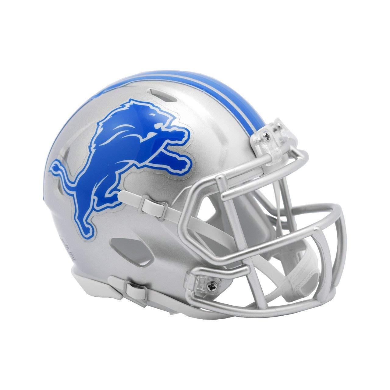 Riddell unisex adult Revolution Detroit Lions Helmet Riddell Replica Mini  Speed Style, Team Color, One Size US