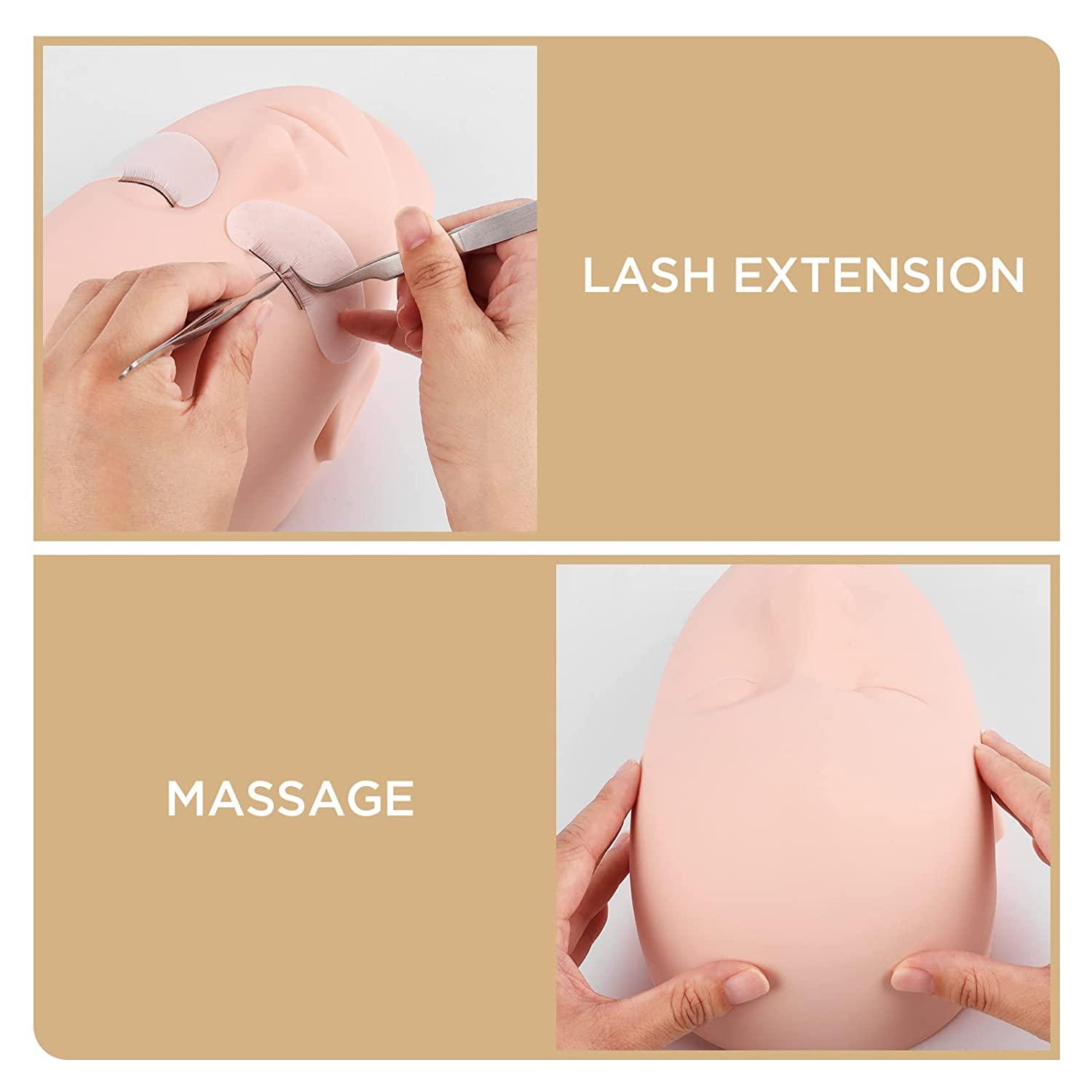 Eyelash Extension Massage Mannequin Head for Makeup Practice Training Model