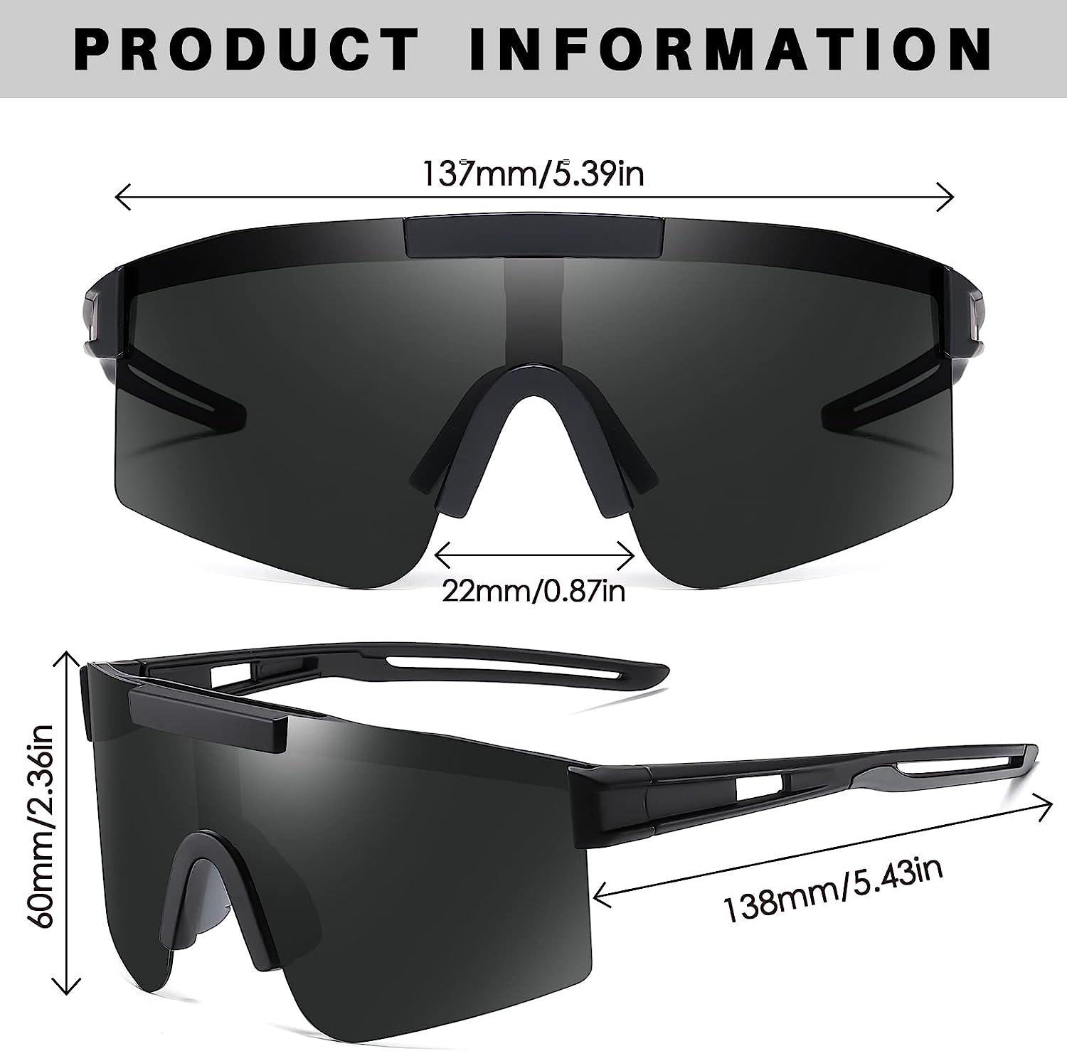 SummerLight Polarized Viper Sunglasses, Wrap Around Sports UV400
