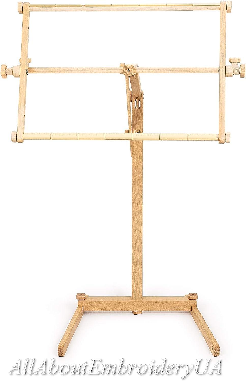 Needlework Floor-standing Type Stand With Adjustable Frame Made of Organic  Beech Wood Tapestry Cross Stitch Embroidery Frame Holder 