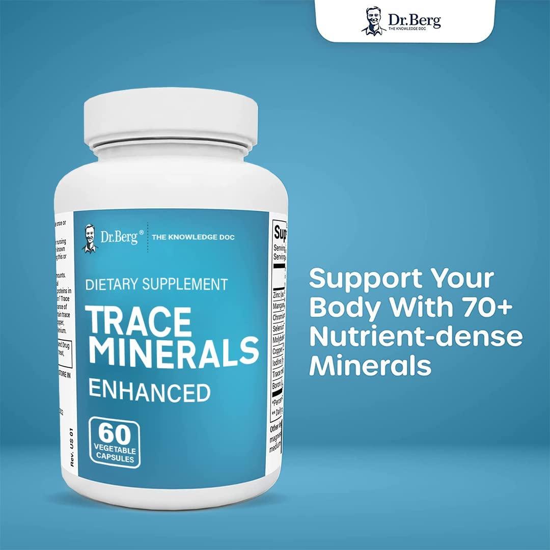 Dr. Berg's Trace Minerals Enhanced Complex Complete with 70+ Nutrient