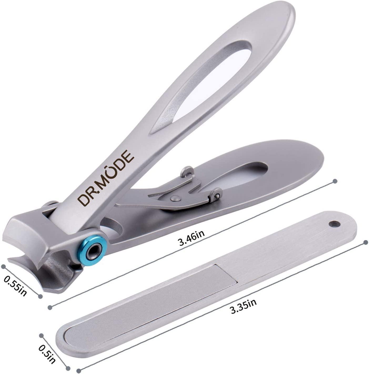 Nail Clippers for Men Thick Nails - DR. MODE 15mm Wide Jaw Opening Extra  Large Toenail Clippers & Easy Grip 360 Degree Rotary Fingernail Clippers  for Seniors Na… in 2023