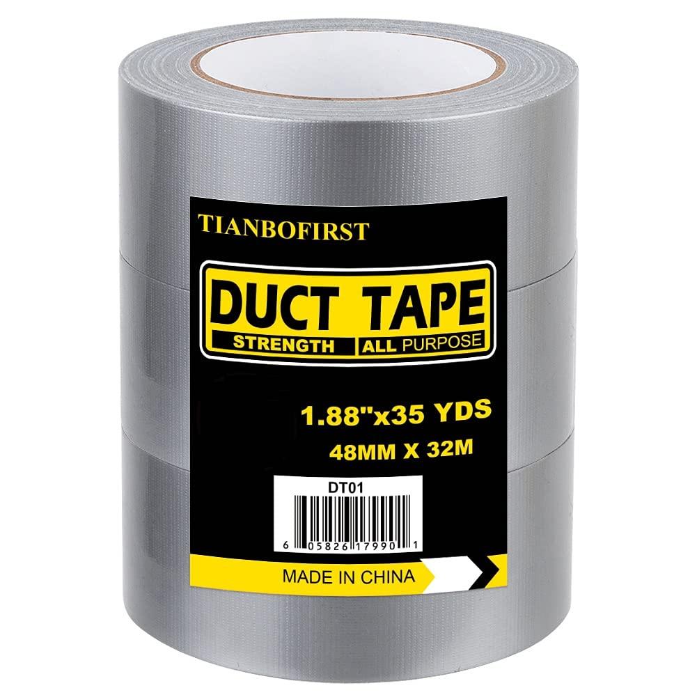 White Duct Tape Heavy Duty - 3 Packs 1.88 Inches x 35 Yards