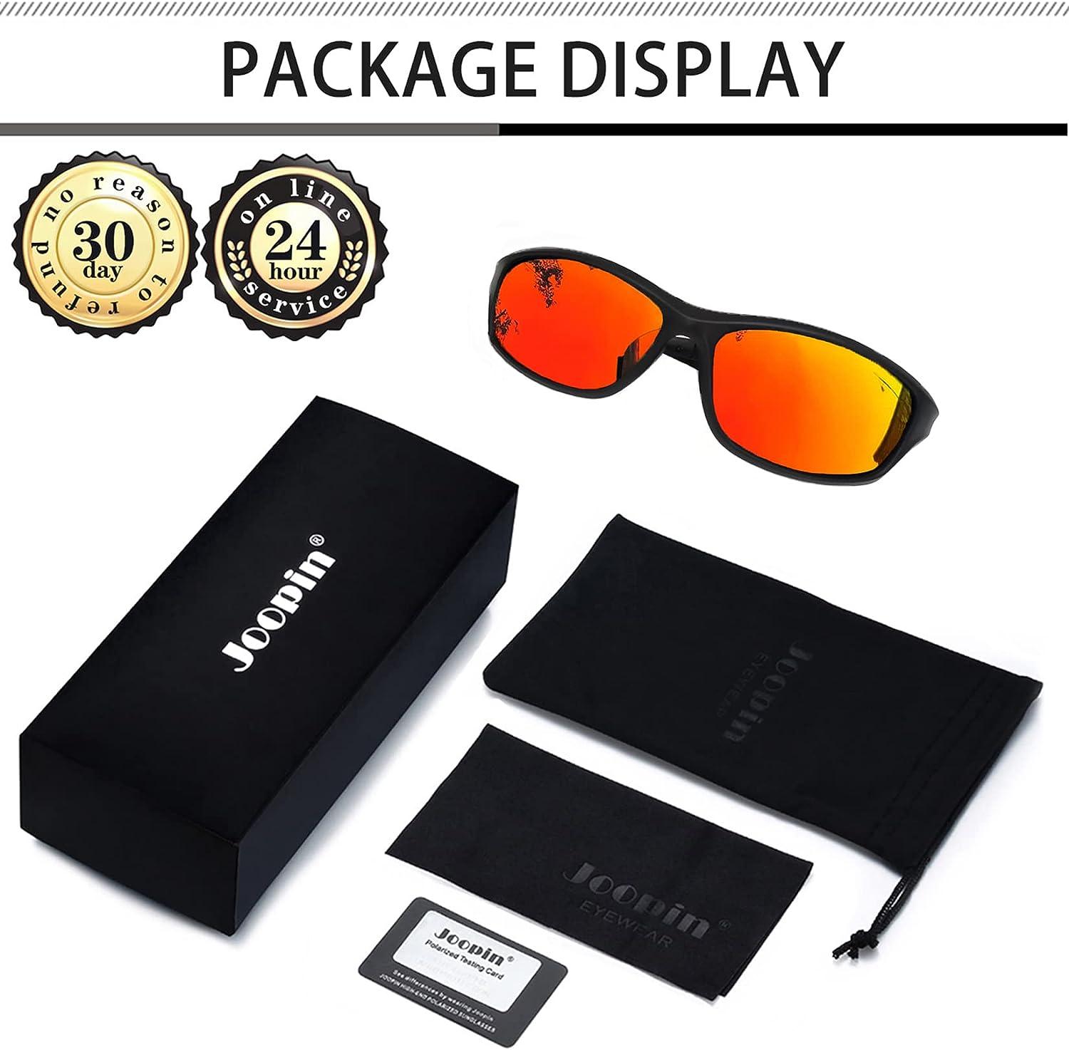 Joopin Sunglasses Fit Over Glasses, Polarized 100% UV Protection  Wrap-around Sunglasses for Men & Women Driving