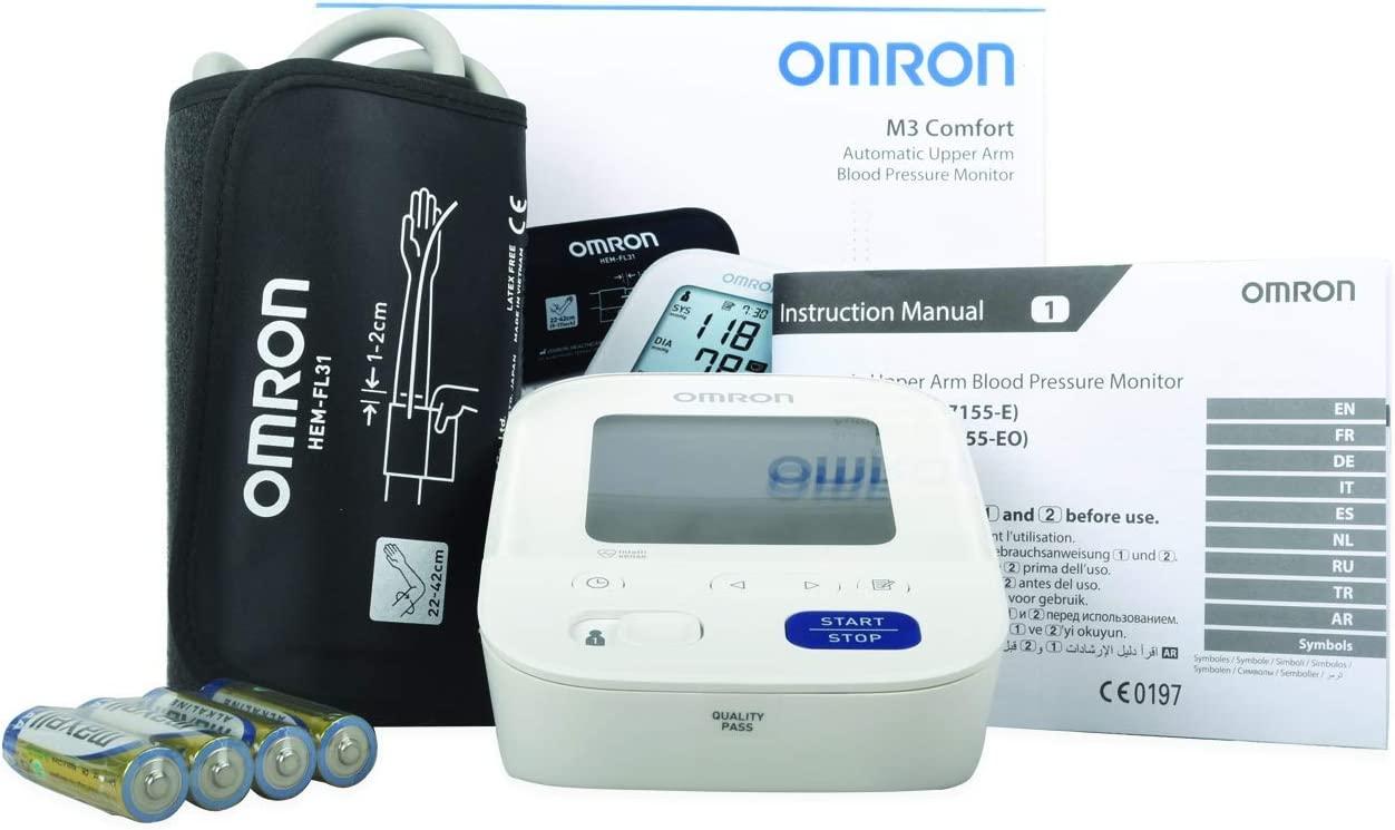 Omron M3 HEM-7155-E Blood Pressure Monitor with Easy Cuff 22-42cm