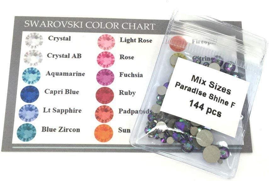 Crystal-Wholesale Swarovski Clear Crystal (001) 2058/2088 Crystal Fatbacks Rhinestones Nail Art Mixed with Sizes SS5, Ss7, ss9, SS12, SS16, SS20, SS30