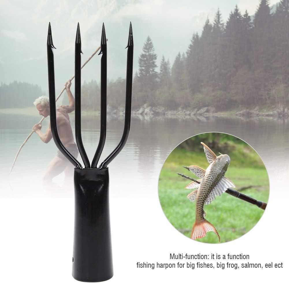 Fish Spear, Frog Spear, Barbed Stainless Steel 4 Prong Tine