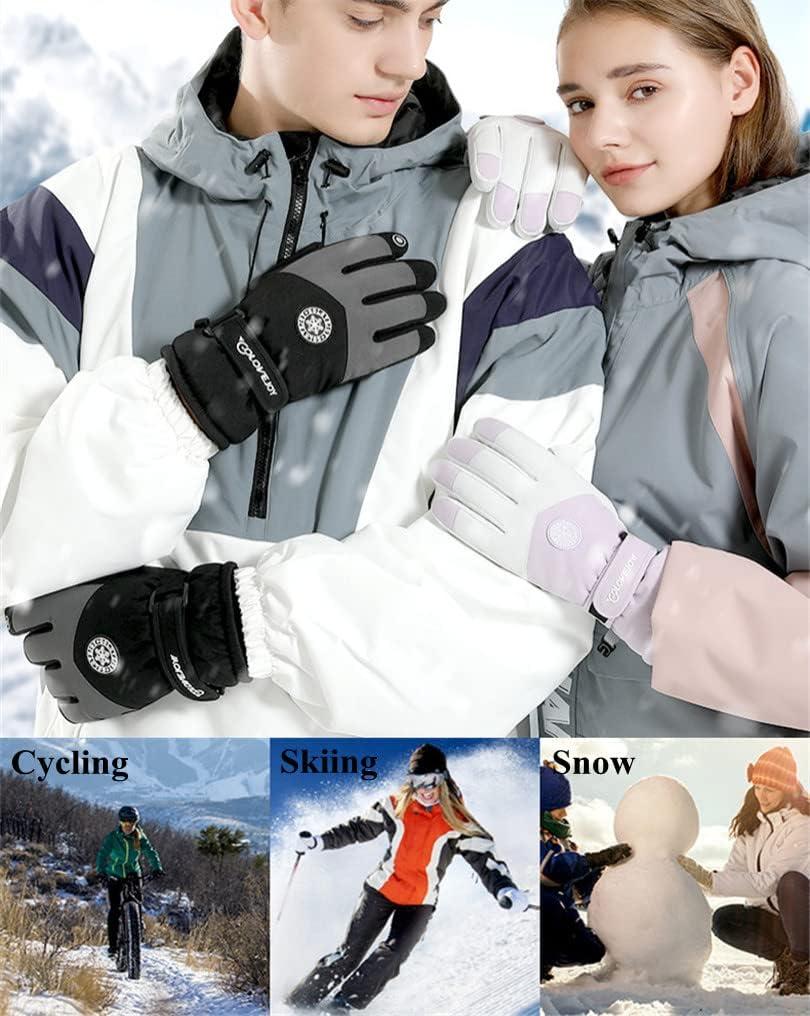Cold Weather Ski Warmer Gloves Winter Touchscreen Windproof Sport Thermal  Gloves