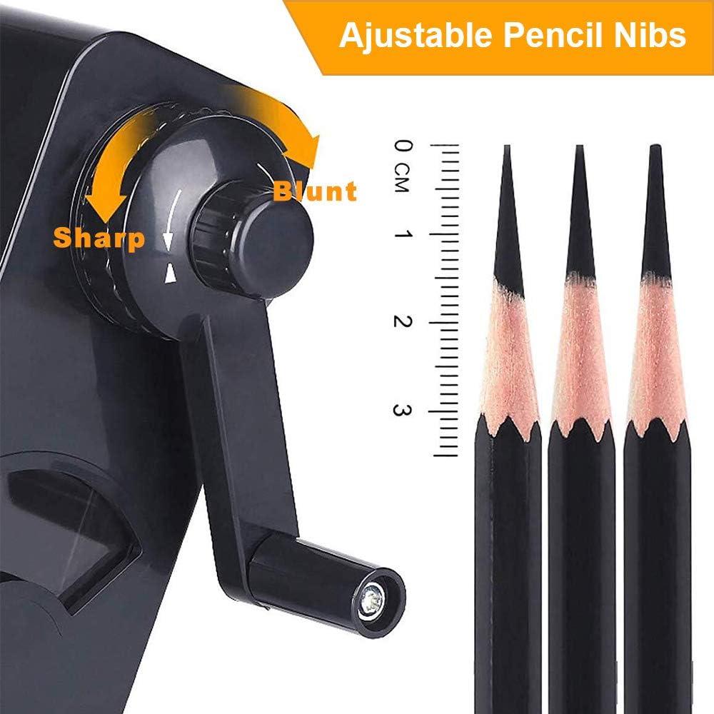 AFMAT Long Point Pencil Sharpener, Rechargeable Art Pencil Sharpener for  6-9.6mm Large Pencils, Rechargeable Electric Eraser for Artists, 140 Eraser