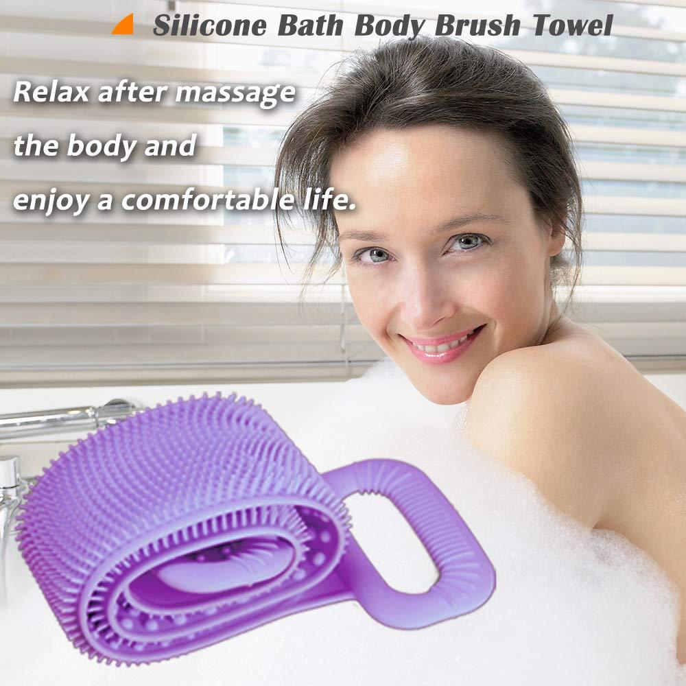 Silicone Shower Brush Silicone Body Brush Shower Scrubber with