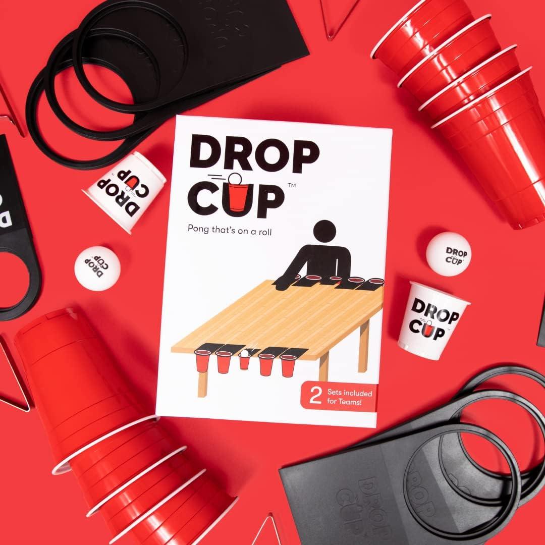 Playing a new game called Drop Cup And it's really fun