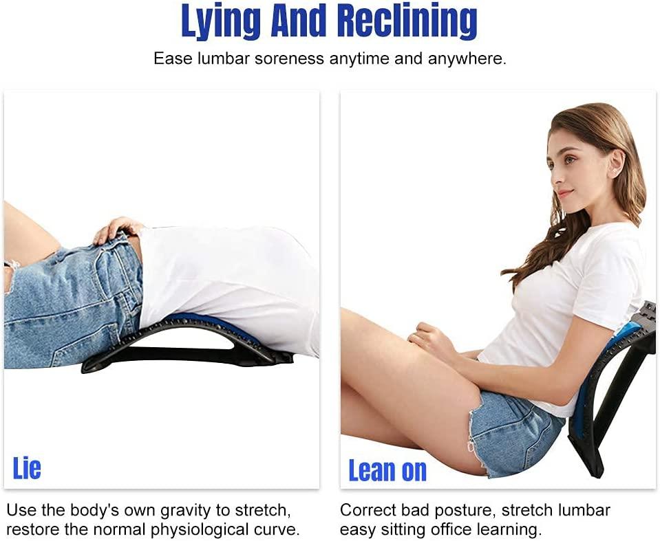 YvnaLieve Back Massager Stretcher For Spine Pain Lumbar Relief