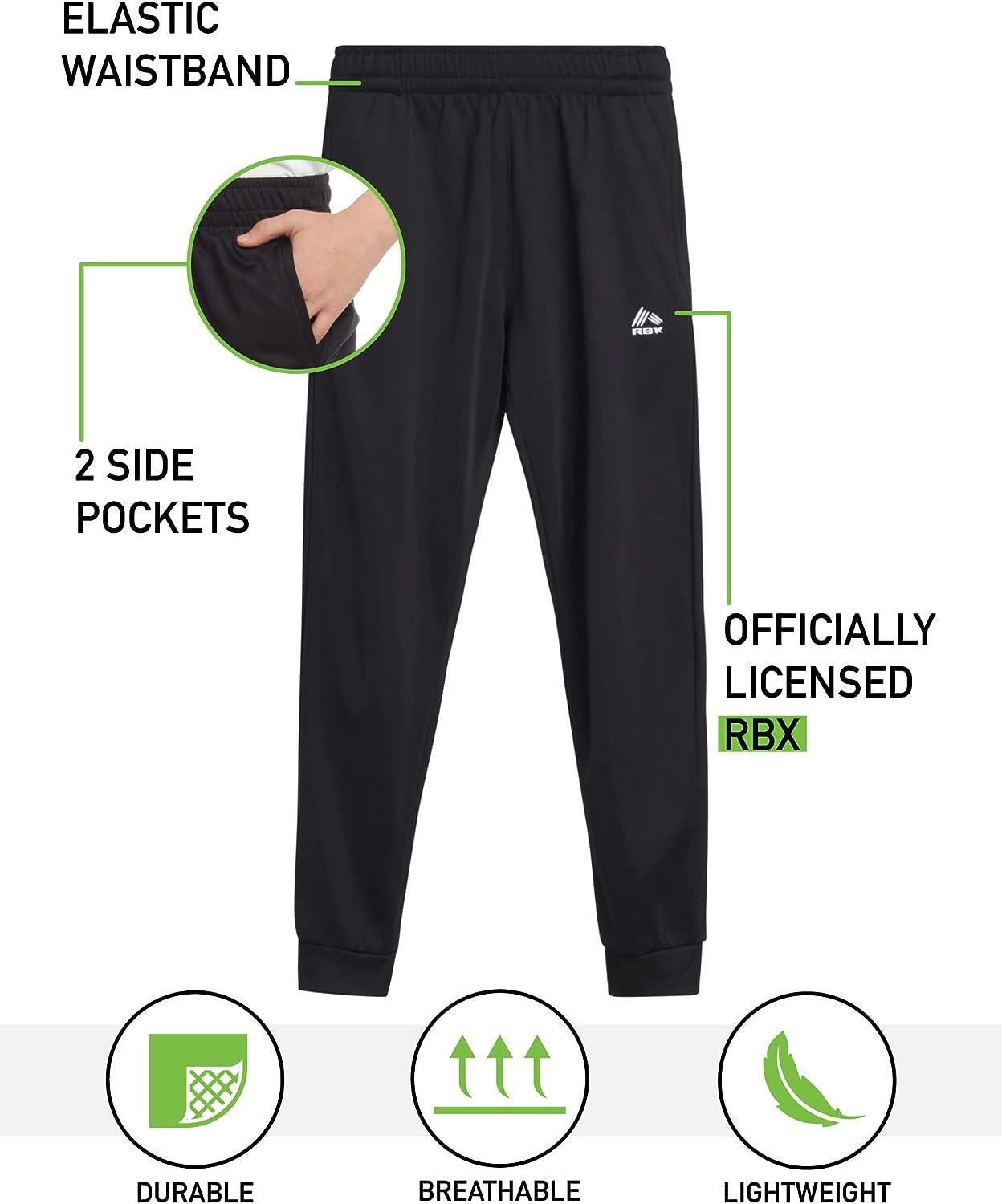 RBX Boy's Sweatpants - 2 Pack Active Tricot Jogger Pants (Size: 2T