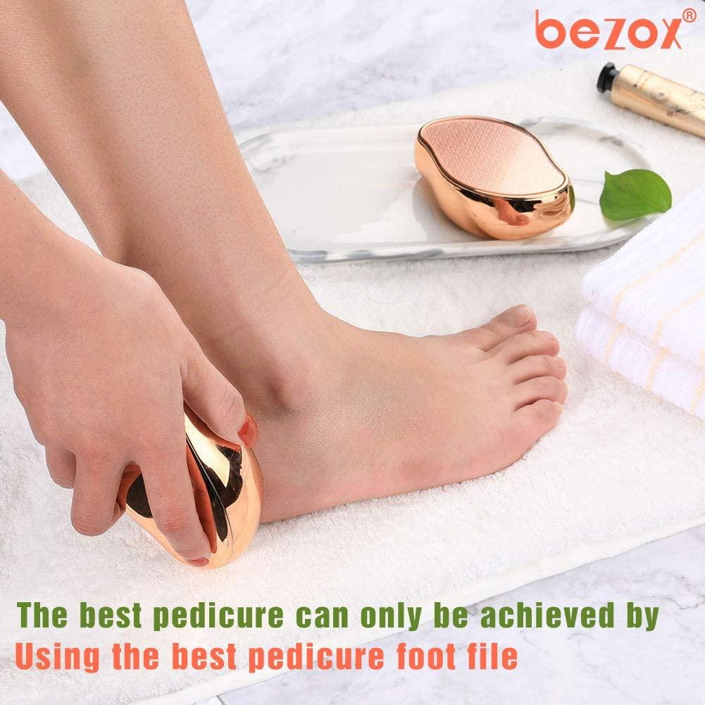 BEZOX Professional Foot File Callus Remover, Double Sided Pedicure Rasp for  Cracked Heel and Dead Foot Skin - Heavy Duty Surgical Grade Stainless