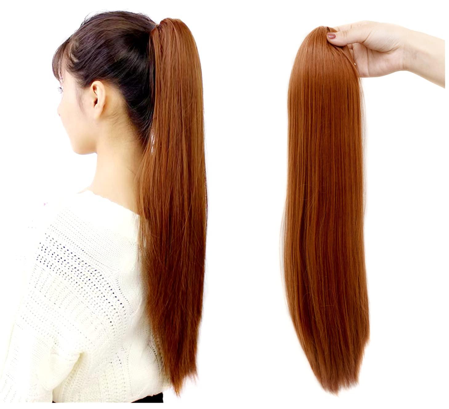 Wig Female Ponytail Wig Long Straight Hair Extension Piece