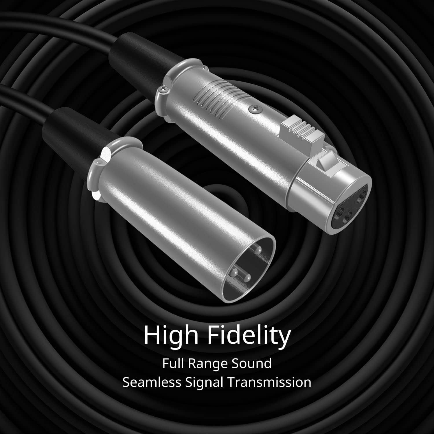 3 Ft. Balanced XLR3-F to XLR3-M High Performance Microphone Cable