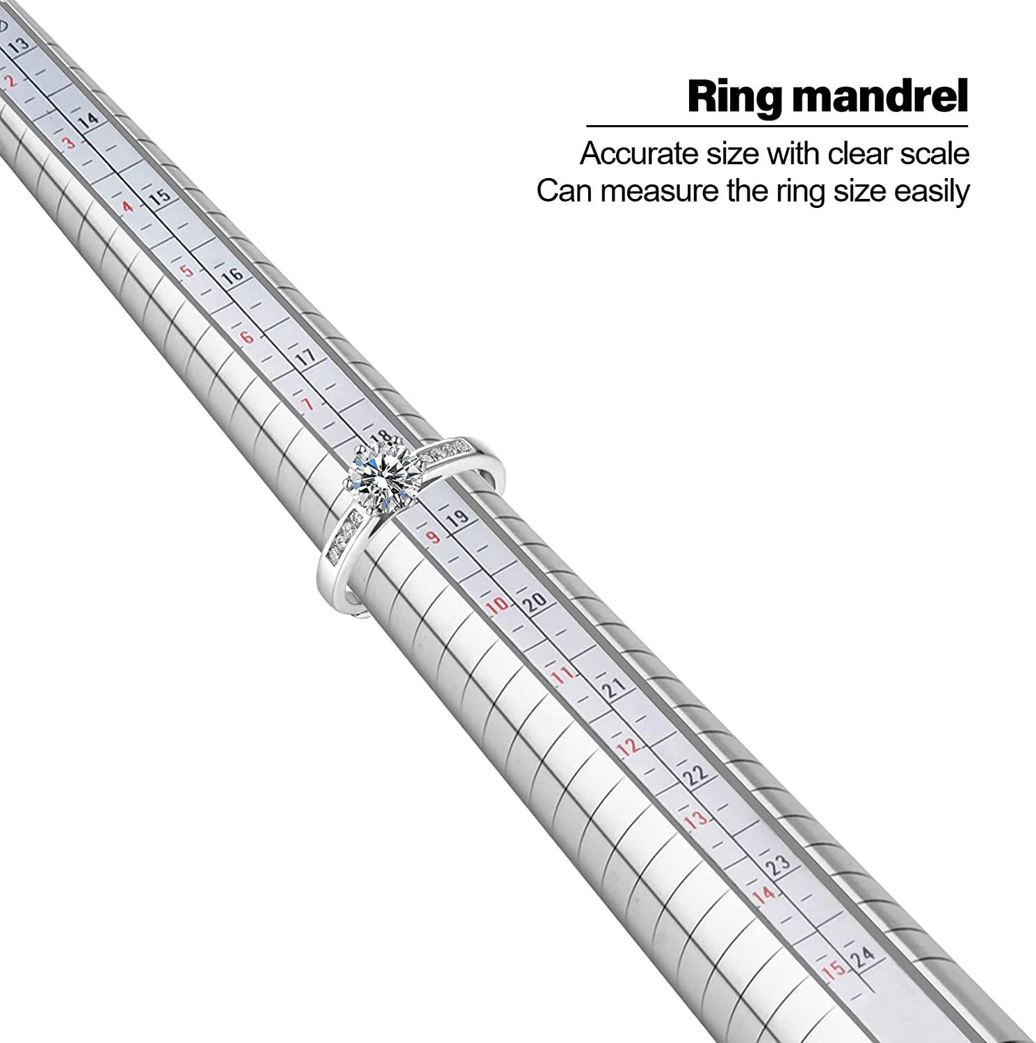Ring mandrel with markings