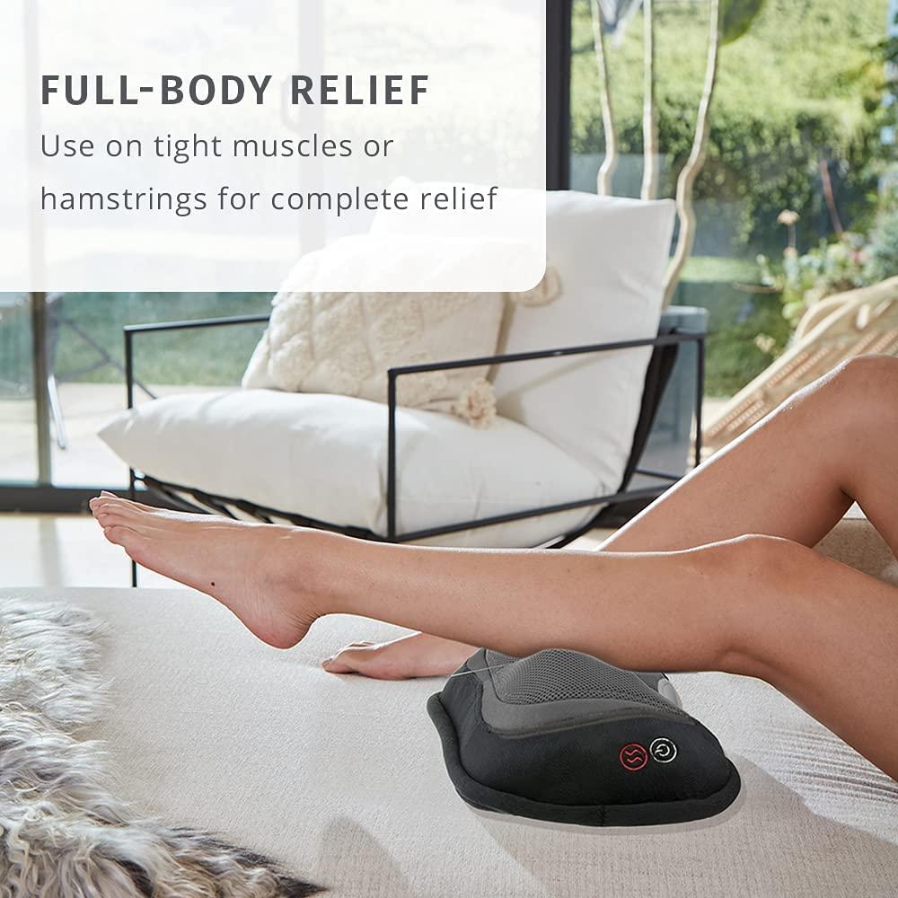 HoMedics 3D Shiatsu and Vibration Massage Pillow Heated Back and Neck  Massager 