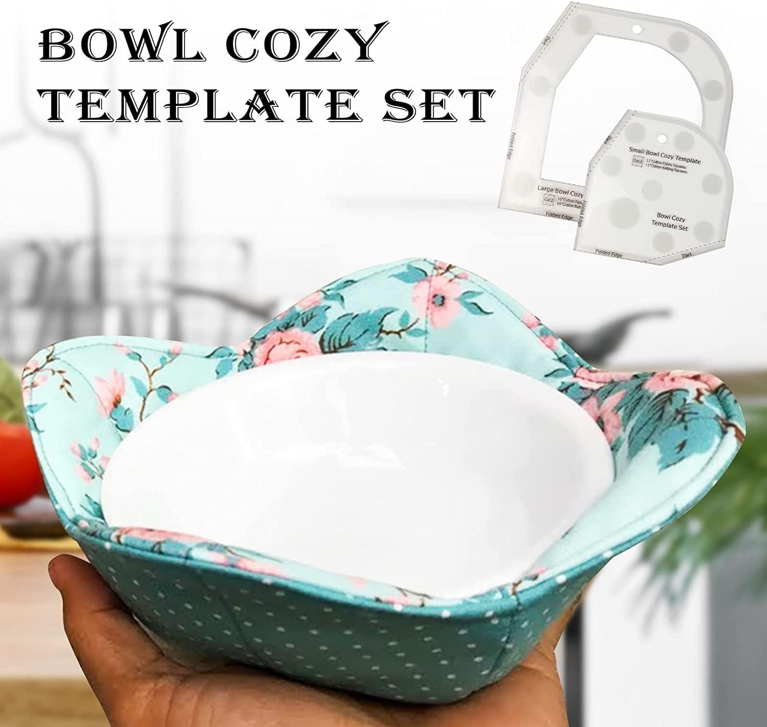 Bowl Cozy Template Cutting Ruler Kit, Acrylic Transparent Quilting