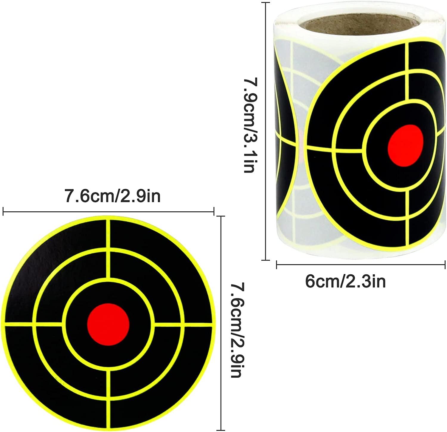 Shooting Targets - Self Adhesive Splatter Targets - 3 Inch Paper