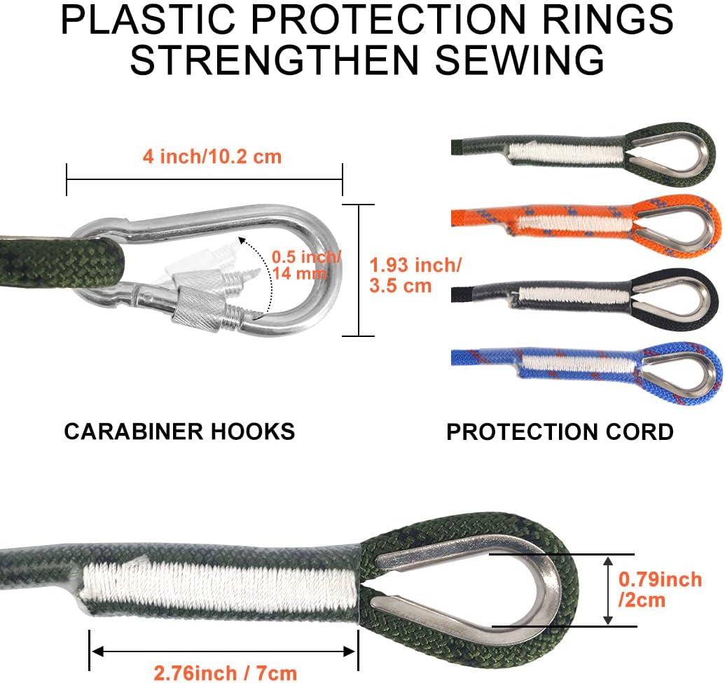 NewDoar Static Climbing Rope 10mm(3/8in) Accessory Cord Equipment  33FT(10M), 66FT(20M) 98FT(30M) Escape Rope Ice Climbing Equipment Fire  Rescue Rope 23kn Armygreen 33ft/10M
