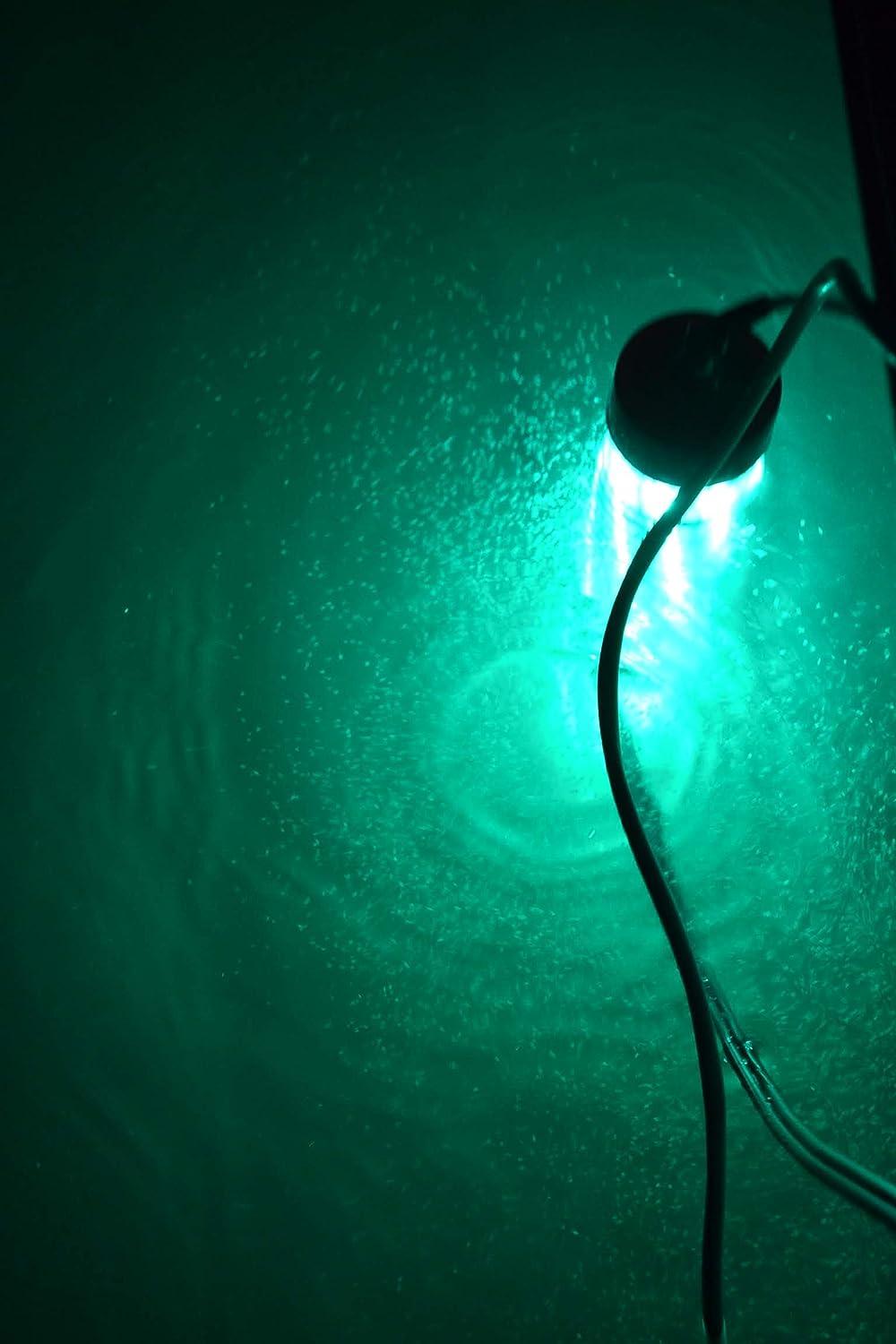 15000Lumen 12V LED GREEN UNDERWATER SUBMERSIBLE NIGHT FISHING LIGHT Attract  Fish