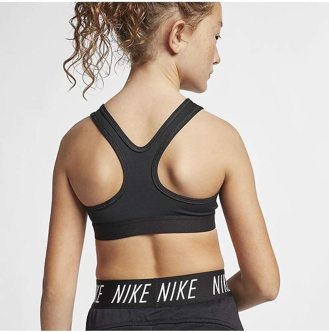 Nike Sport Bra Workout Women's Dri Fit Crop Top Gym Black Medium