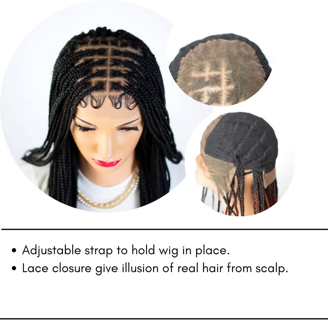 Wow Braids 13X6 28 inch Lace Frontal Knotless Hand Braided Free